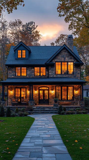 傍晚的房屋户外房屋傍晚3