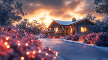 宽车道黄昏住宅3