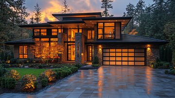 宽车道黄昏住宅2