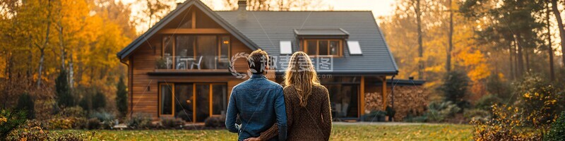 高清大图下载【趣麦麦图】夫妻欣赏自家房屋3