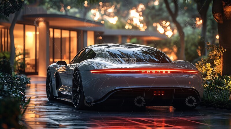 高清大图下载【趣麦麦图】豪华别墅玻璃窗3