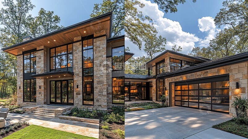 高清大图下载【趣麦麦图】-山间木石别墅2