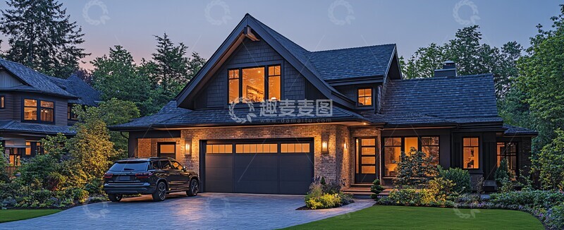 高清大图下载【趣麦麦图】灯光车库与车道3