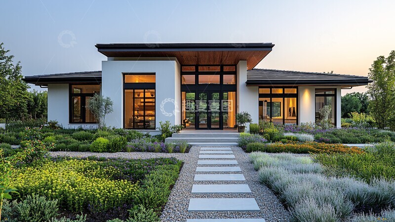 高清大图下载【趣麦麦图】混凝土别墅外观1