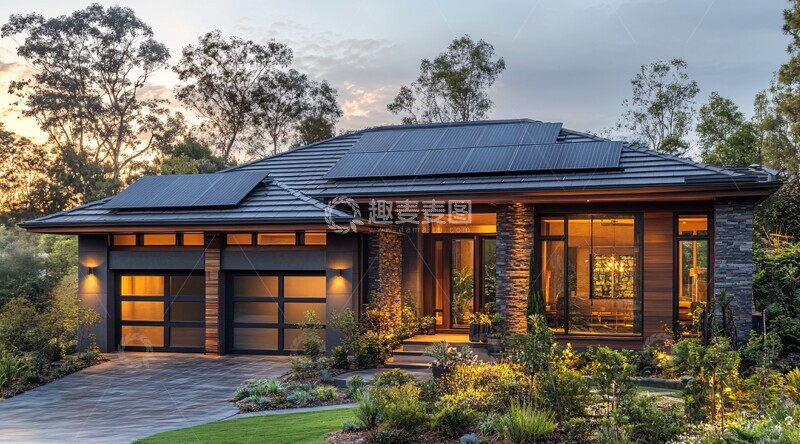 高清大图下载【趣麦麦图】太阳能房屋设计图3