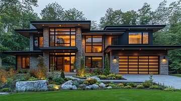 现代节能住宅外景2