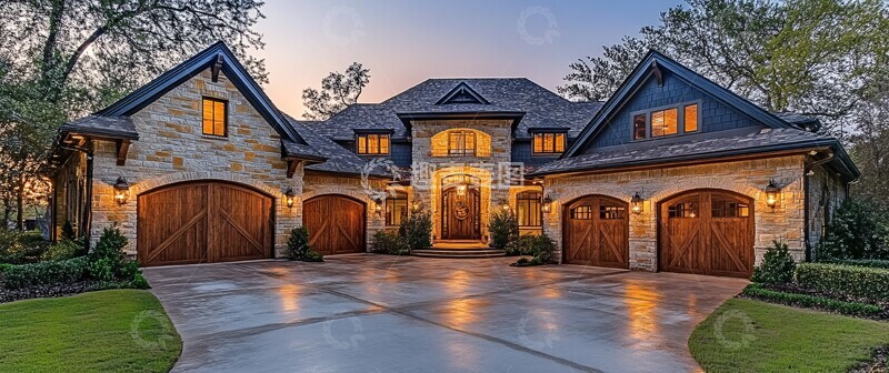 高清大图下载【趣麦麦图】木质车库门设计