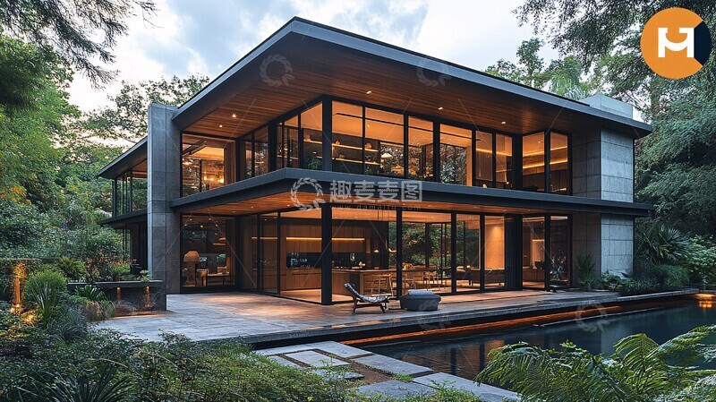 高清大图下载【趣麦麦图】大窗厨房卫浴绿景1