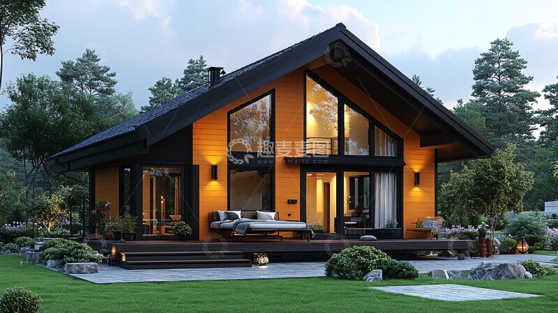 高清大图下载【趣麦麦图】丙烯酸外墙板草坪3