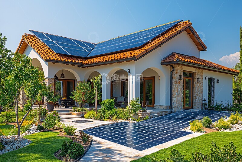 高清大图下载【趣麦麦图】现代太阳能板家居照3
