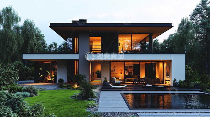 高清大图下载【趣麦麦图】丙烯酸外墙板草坪