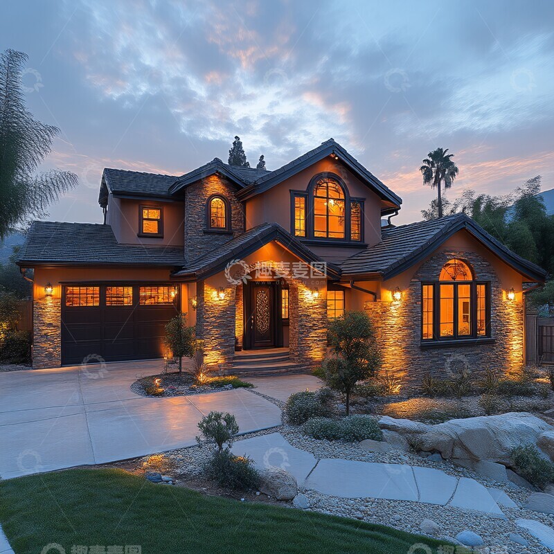 高清大图下载【趣麦麦图】家庭住宅外观2