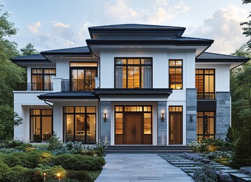 白墙灰瓦双层农舍3