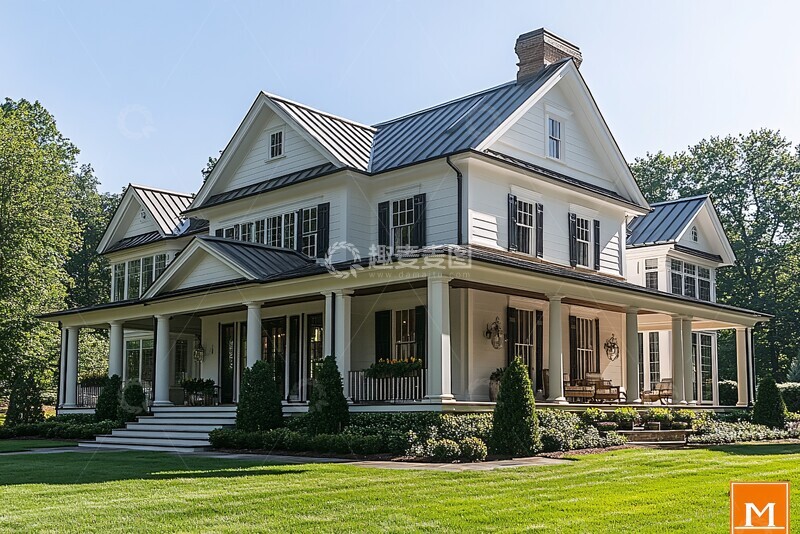 高清大图下载【趣麦麦图】新建白色双层住宅3