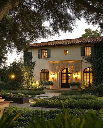 月光下的住宅入口3