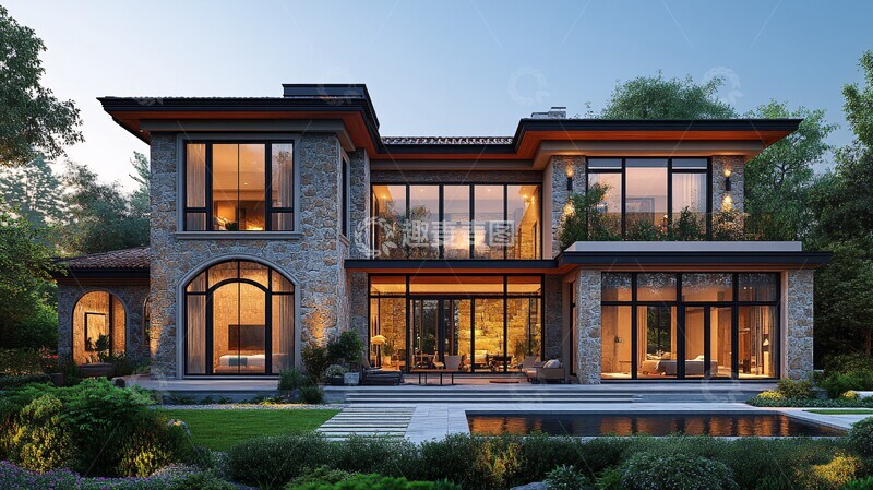 高清大图下载【趣麦麦图】石木双层住宅3
