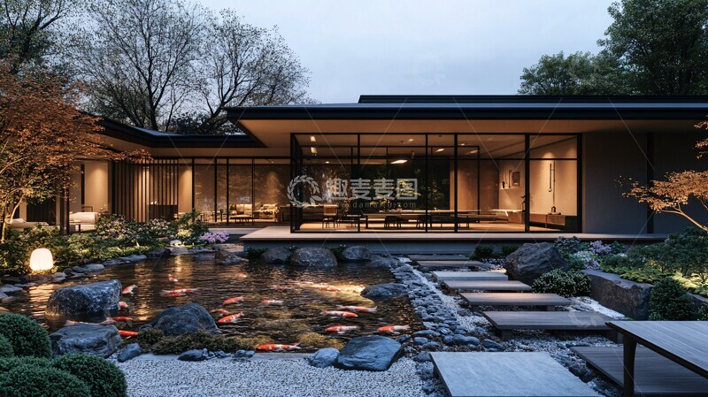 高清大图下载【趣麦麦图】户外用餐区景观3