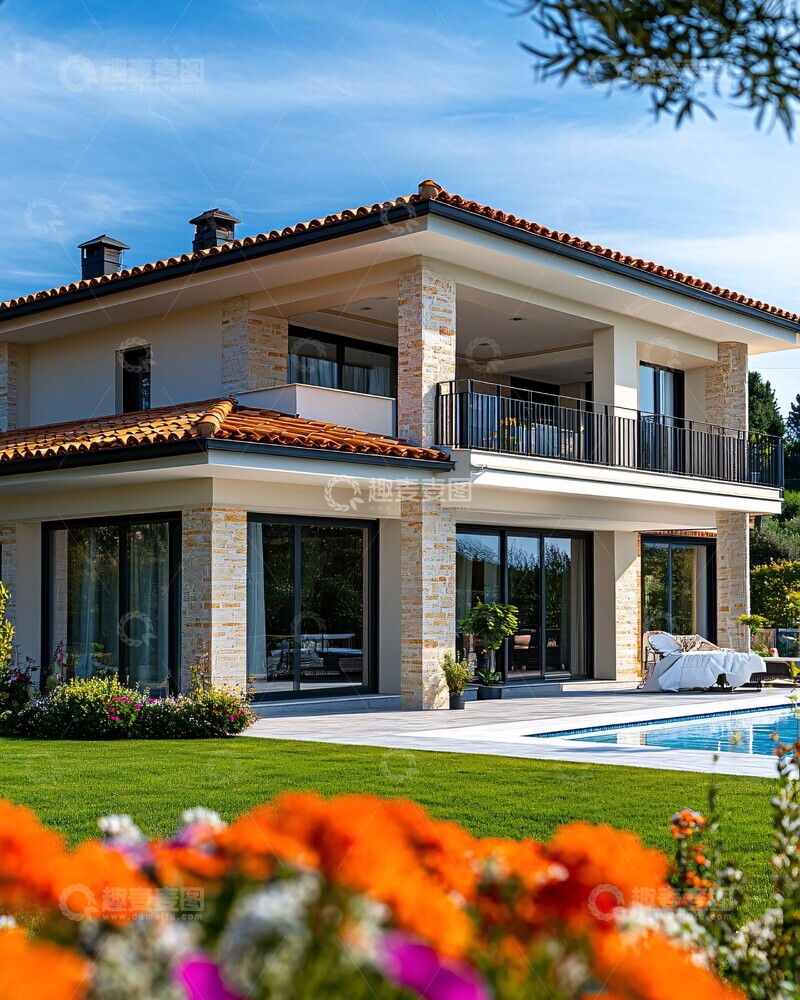 高清大图下载【趣麦麦图】意大利风格住宅1