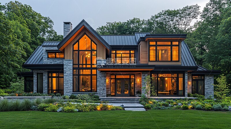 现代与传统结合的庭院1