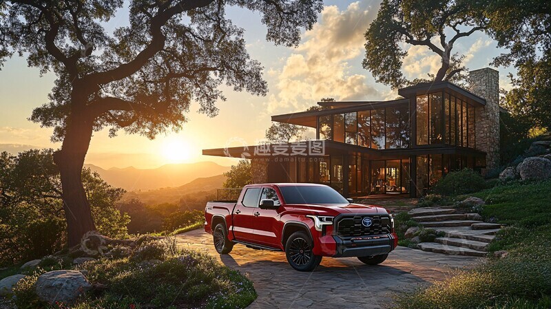 高清大图下载【趣麦麦图】丰田坦途停窗前1