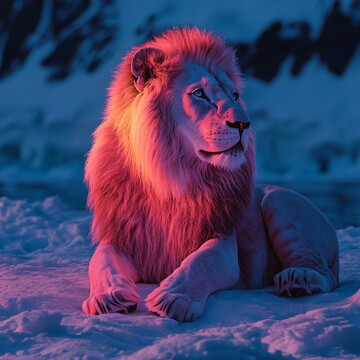 霓虹狮子霓虹狮子色彩2