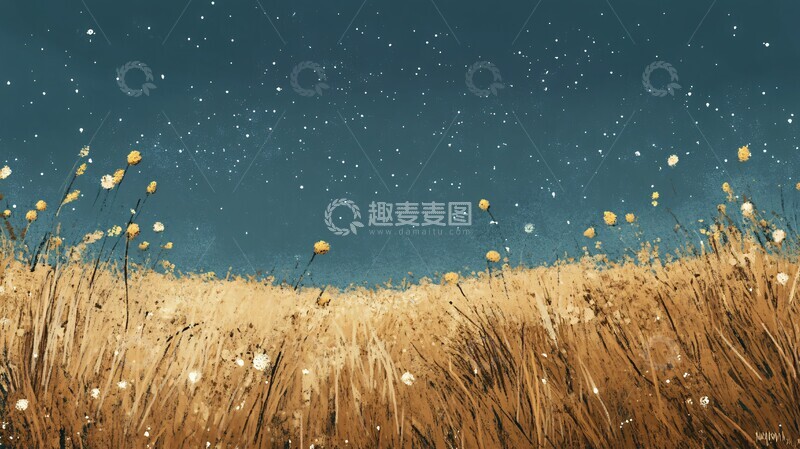 高清大图下载【趣麦麦图】麦田纹理插图2