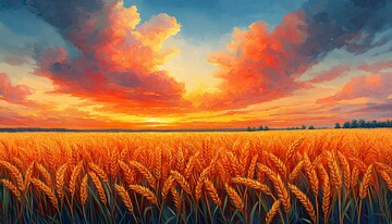 麦田与云天麦田云天麦穗2