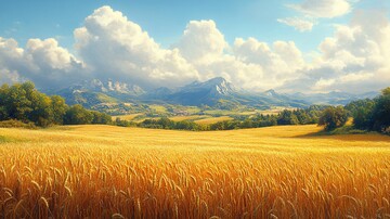 麦田风光麦田风光自然2