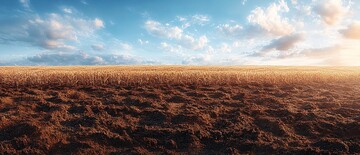 麦田生长黄昏时1