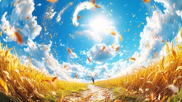 麦田晨曦路麦田晨曦道路2