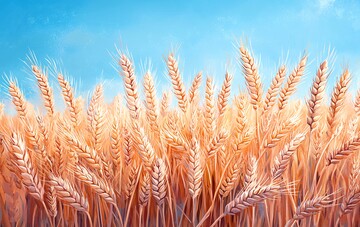 麦田与蓝天麦田蓝天田野1