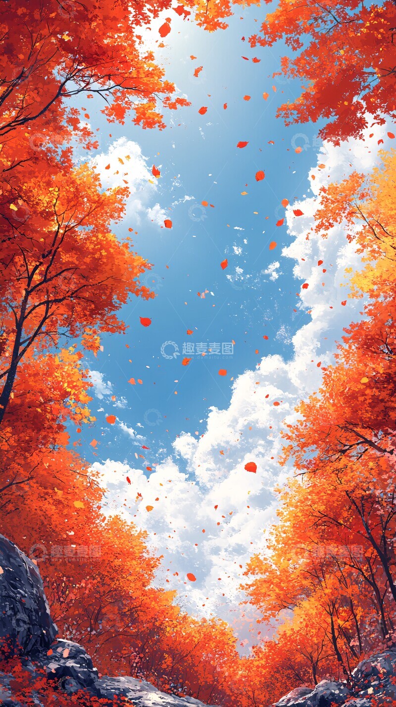 高清大图下载【趣麦麦图】秋色背景图背景季节色彩1
