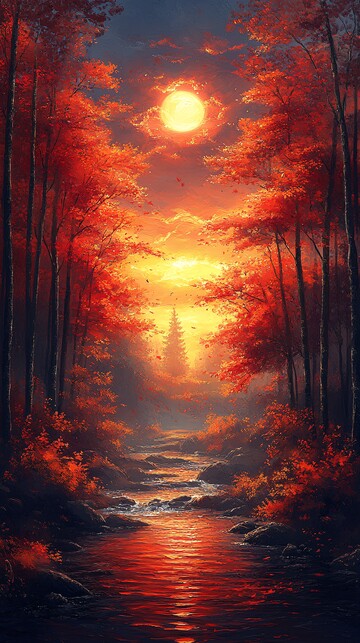 秋日夕阳景秋日夕阳景色2