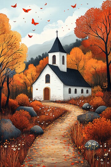 秋日自然画秋日自然颜色1