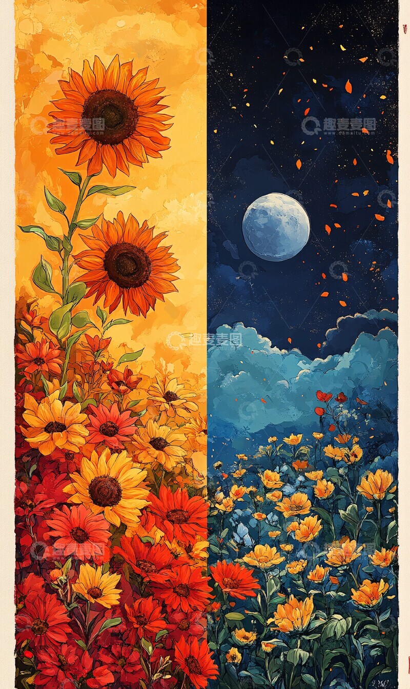 高清大图下载【趣麦麦图】夏秋交接图夏天秋天阳光1