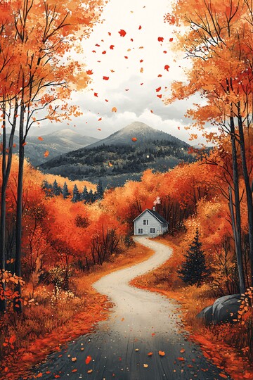 秋日自然画秋日自然颜色