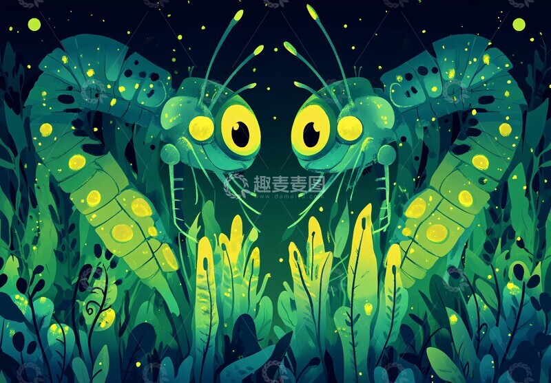 高清大图下载【趣麦麦图】作物与害虫作物害虫平面2