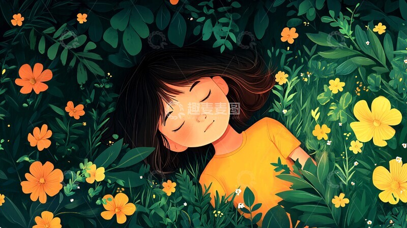 高清大图下载【趣麦麦图】树下草地草地花园背景2