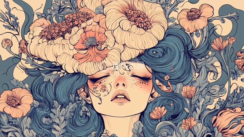 高清大图下载【趣麦麦图】野花精灵衬衫3