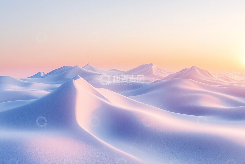 高清大图下载【趣麦麦图】沙丘晨曦沙丘晨曦日出3