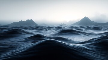 黑白灰景观黑白景观水面3