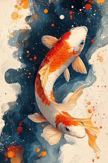 幻想鱼色彩插画3