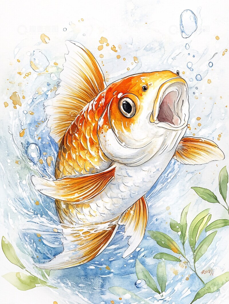 高清大图下载【趣麦麦图】法网冰鱼法网冰鱼绘画2