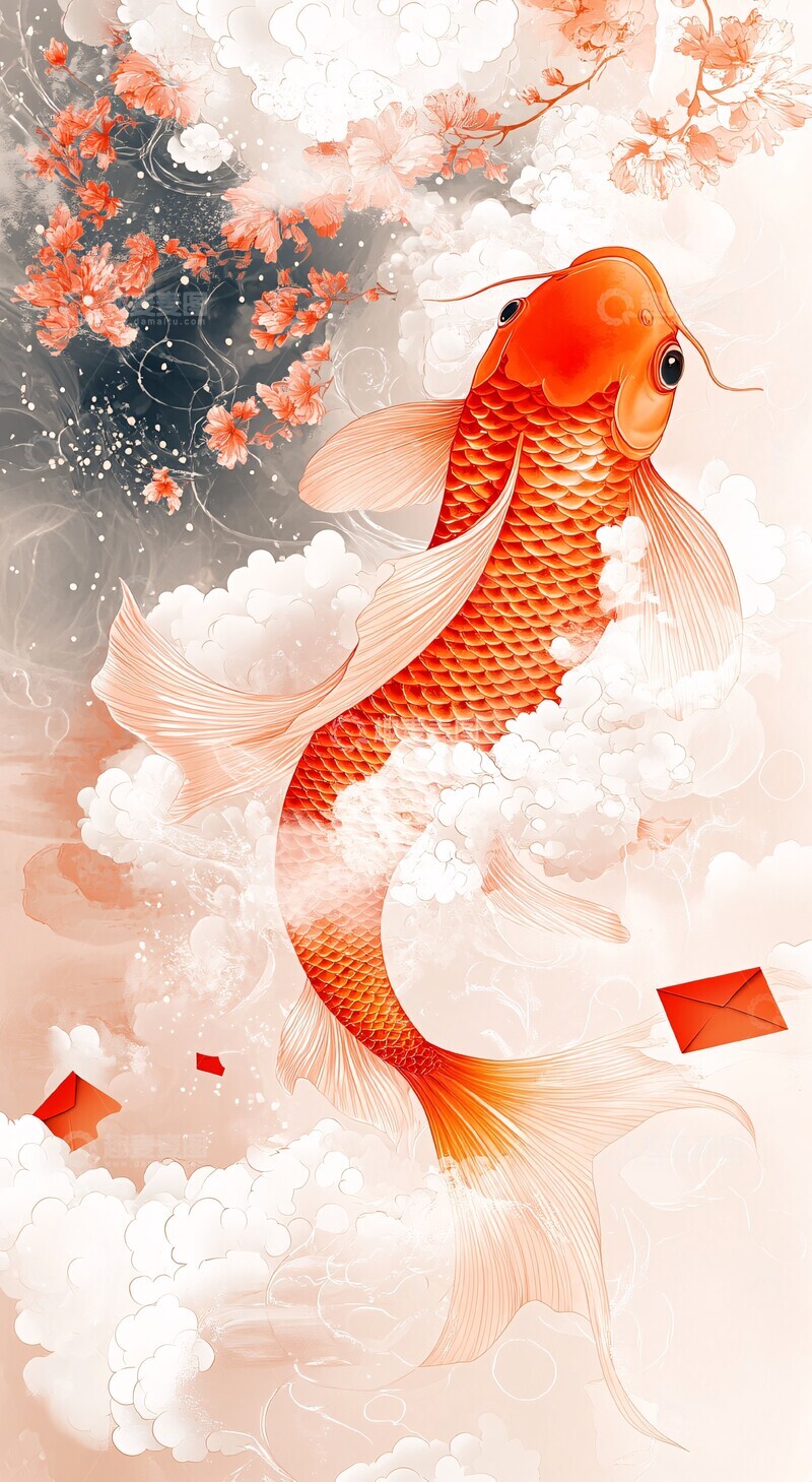 高清大图下载【趣麦麦图】金门红鲤红鲤金门鱼尾2