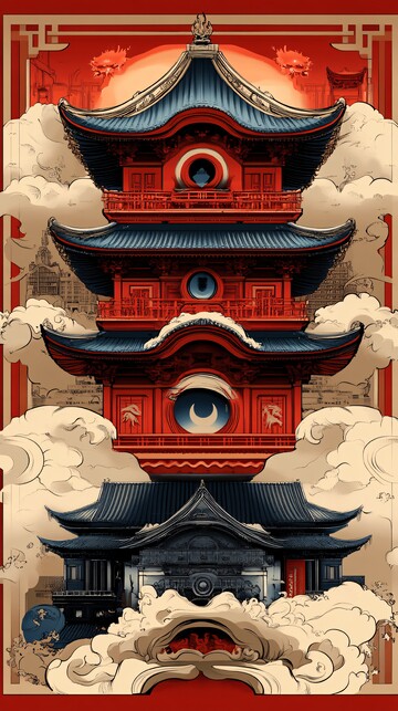 四色侧光奇异图案2