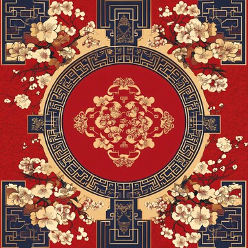 新春佳节对联图案3