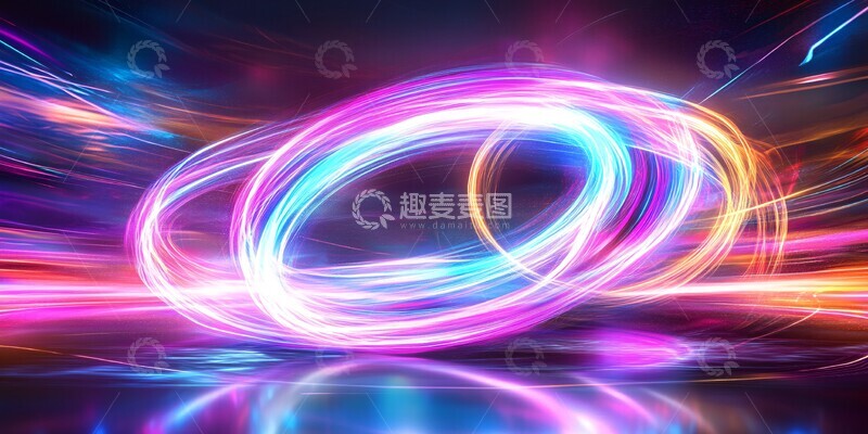 高清大图下载【趣麦麦图】多彩漩涡线条3