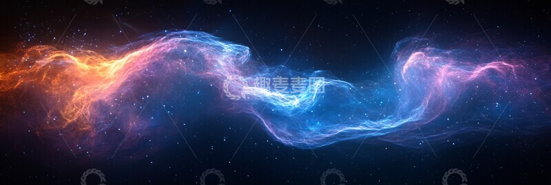 高清大图下载【趣麦麦图】蓝紫渐变星云3