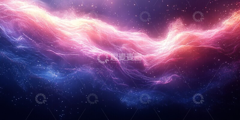 高清大图下载【趣麦麦图】紫蓝对比桌面壁纸3