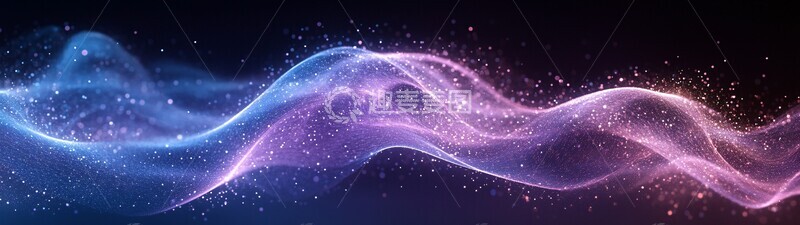 高清大图下载【趣麦麦图】紫色蓝色波形图3
